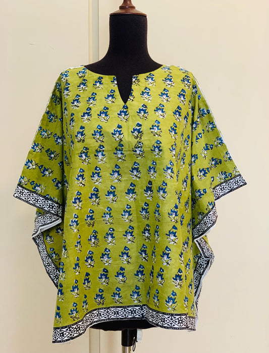 Block-Print Poncho-Kurti