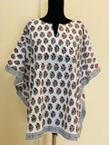 Block-Print Poncho-Kurti