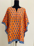 Block-Print Poncho-Kurti