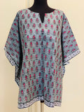 Block-Print Poncho-Kurti