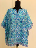 Block-Print Poncho-Kurti