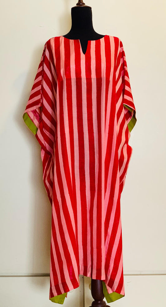 Block-Print Kaftan-Kurta