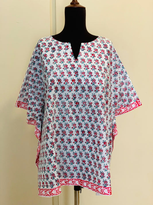 Block-Print Poncho-Kurti