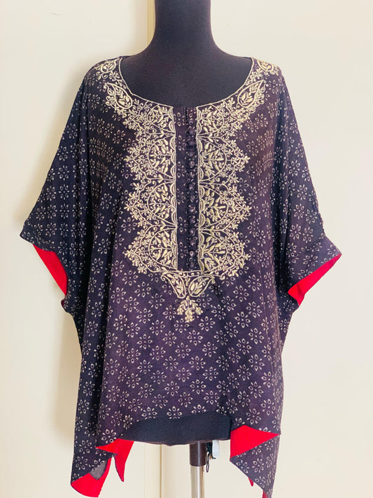 Suneri Poncho Kurti