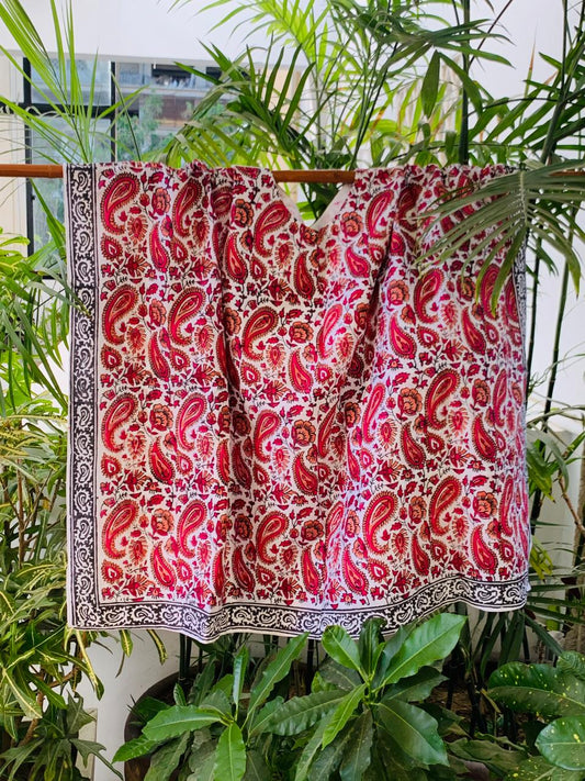 Block-Print Poncho-Kurti