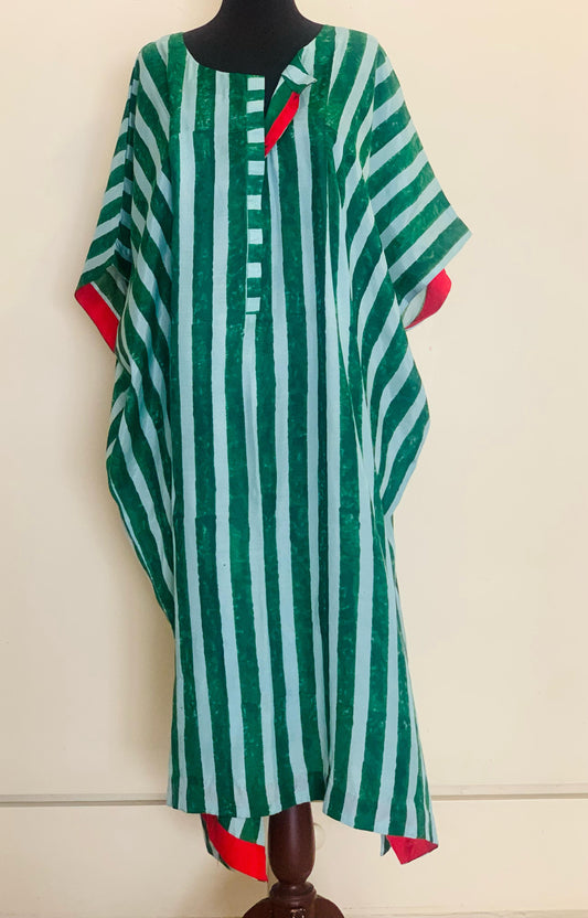 Block-Print Kaftan-Kurta