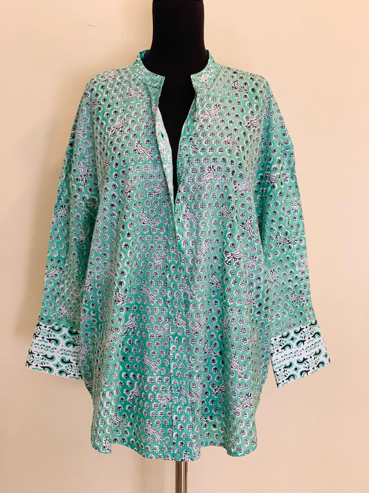 Block-Print Buttondown