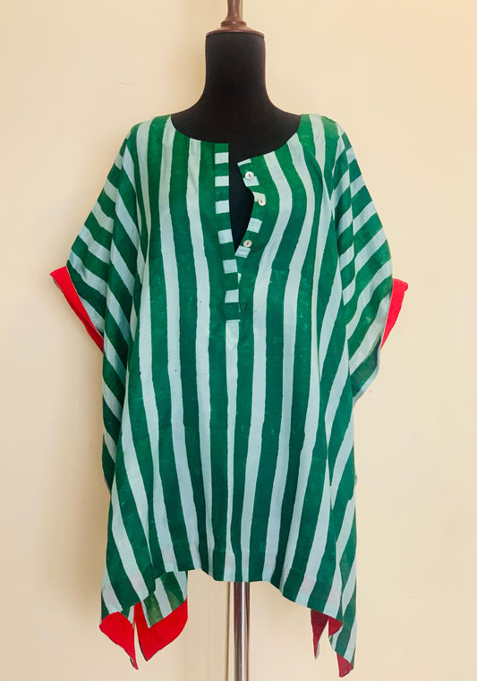 Block-Print Kaftan-Kurti