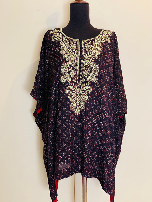 Suneri Poncho Kurti