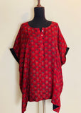Ajrakh Poncho Kurti