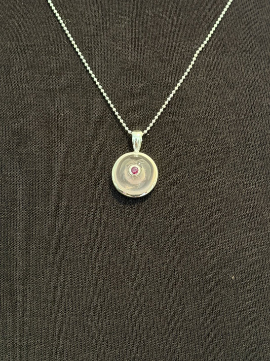 Rose quartz with ruby