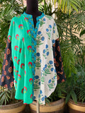 Poppy Block-Print Buttondown