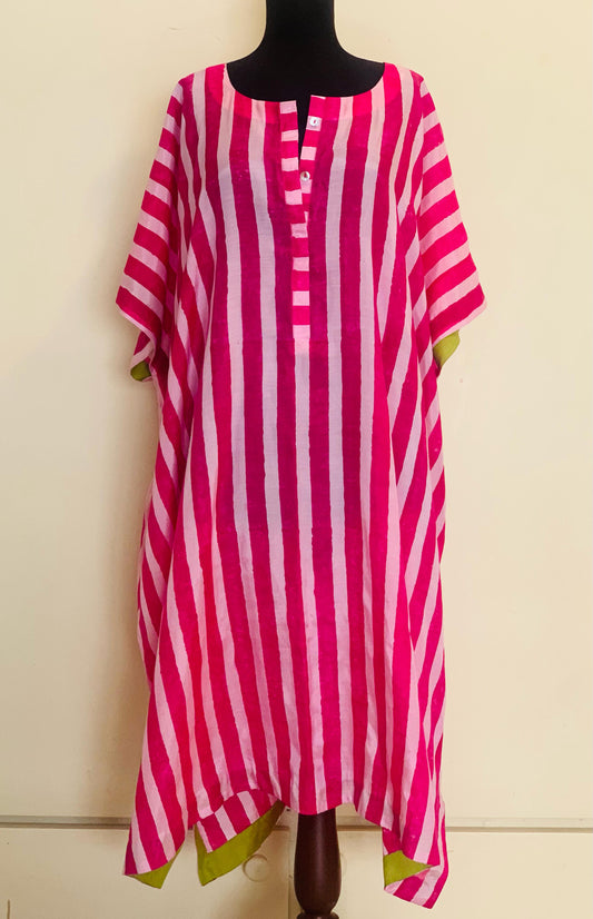 Block-Print Kaftan-Kurta