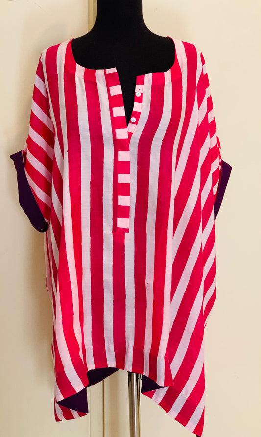 Block-Print Kaftan-Kurti