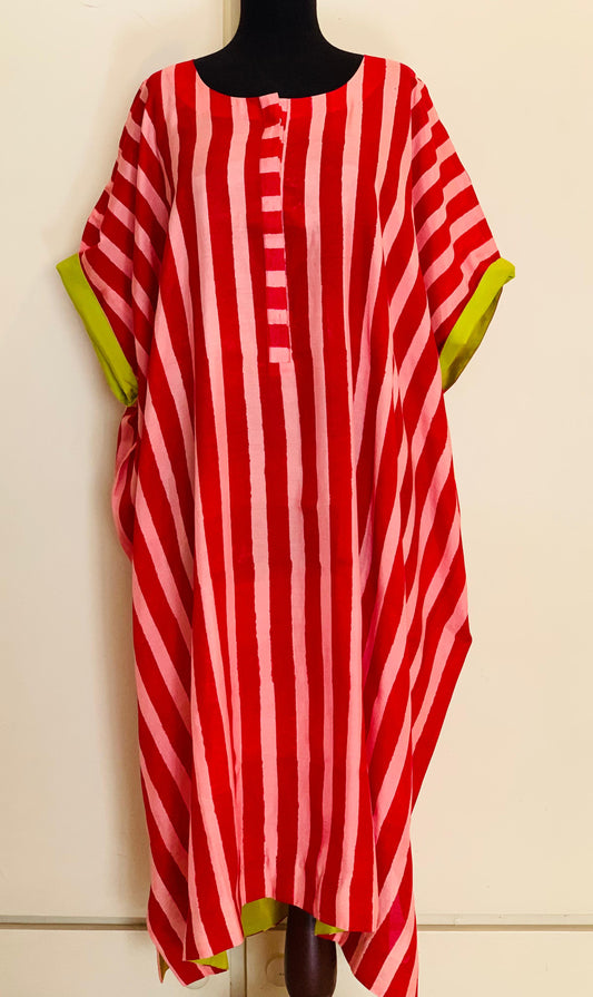 Block-Print Kaftan-Kurta