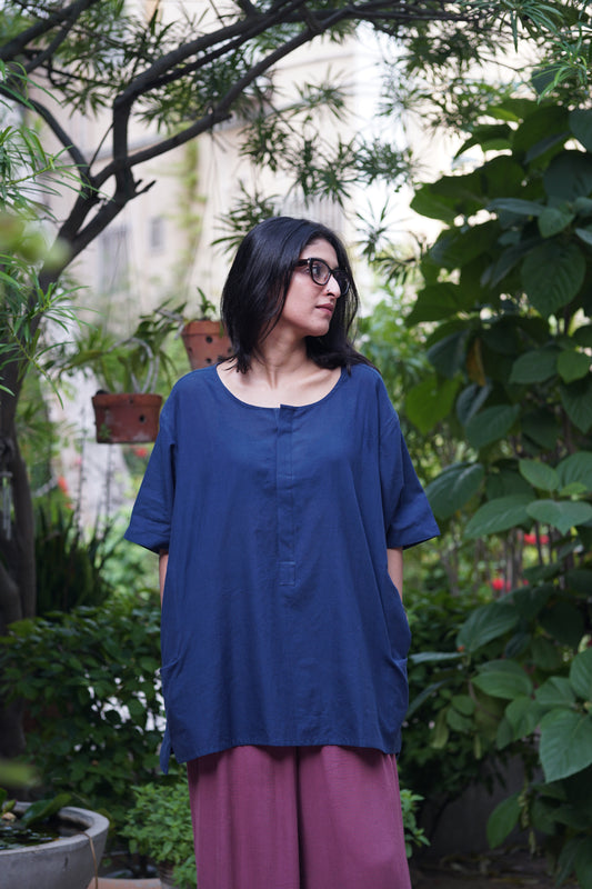 Navy Mandala Tunic