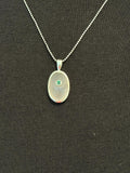 Rose quartz with emerald