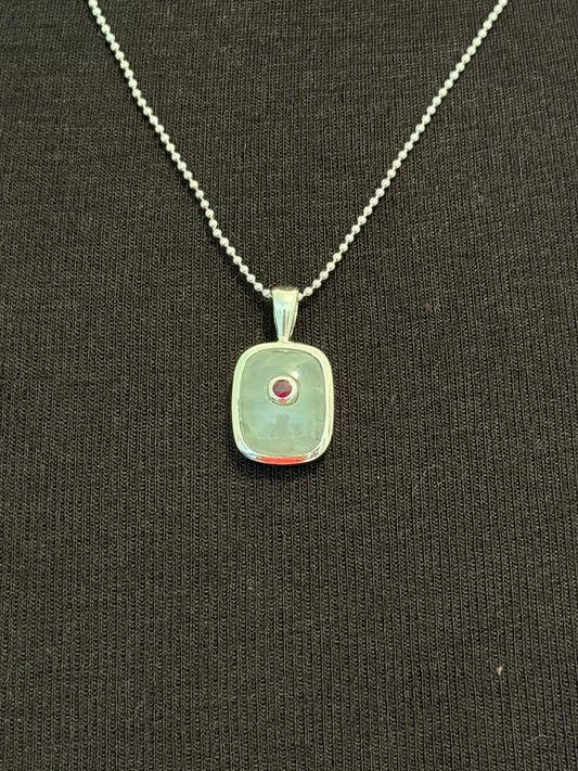 Aquamarine with ruby
