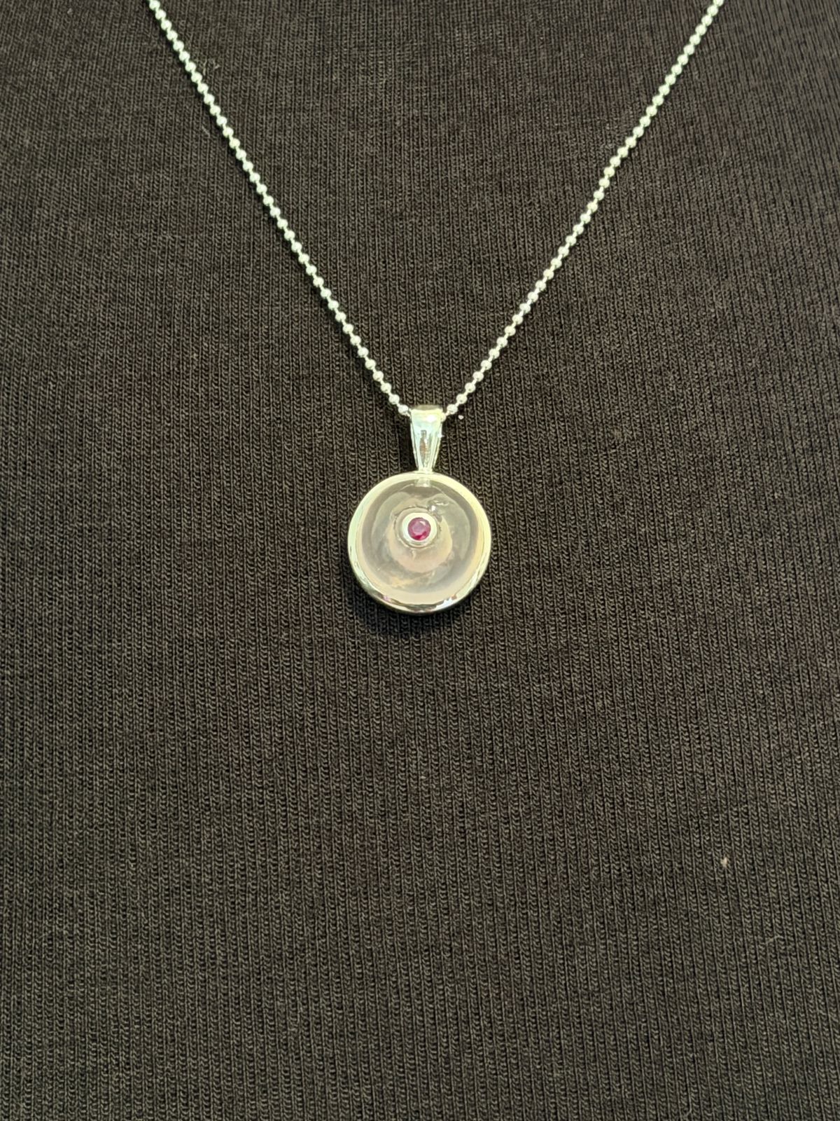 Rose quartz with ruby